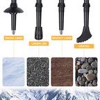 Hiking Poles Collapsible (Black (110-130cm))