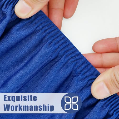 2 Pack Square Spandex Fitted Table Cloth (Blue / 36" x 36" (Square))