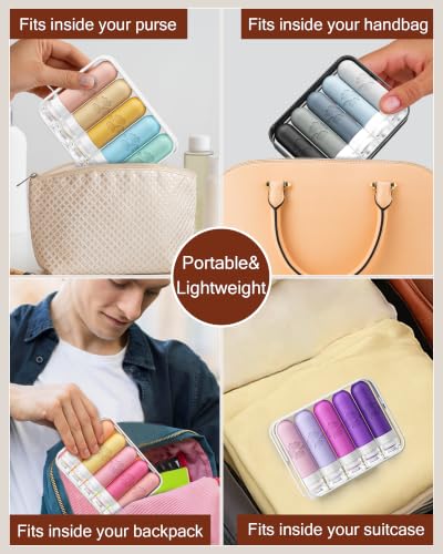 5 Pack Travel Bottles (Macaron)