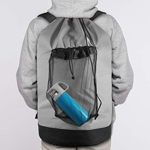 Backpack Laundry Bag (Grey)