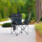 ALPHA CAMP Oversized Camping Chair Heavy Duty Lawn Chair - Image 2