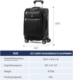 Travelpro Platinum Elite Softside Expandable Carry on Luggage, 8 Wheel Spinner - Image 6