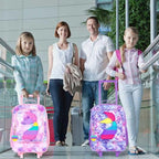 Kids Luggage for Girls (Purple-02)