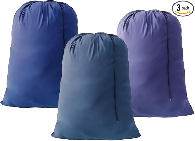 Extra Large Laundry Bag 3 Pack Travel Laundry Bags Dirty Clothes Organizer by YETHAN