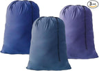 Extra Large Laundry Bag 3 Pack Travel Laundry Bags Dirty Clothes Organizer by YETHAN