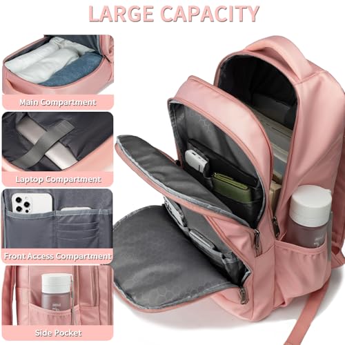 Laptop Backpack with Pencil Case (Medium / S-pink-pencil Case)