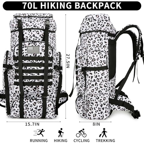 Hiking Backpack for Men 70L (70l-leopard)