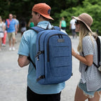 Travel Laptop Backpack Water Resistant Anti (Standard 17.3inch / Blue)