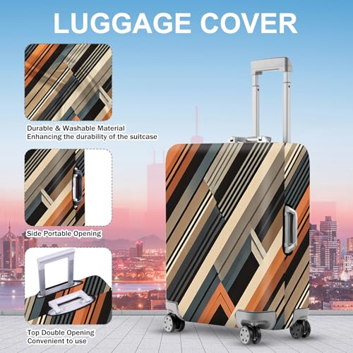 Modern Geometric Luggage Cover (#2 / S(fits 20-22inch suitcase))