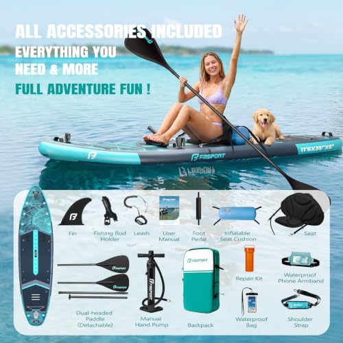 11'6" Premium Stand Up Paddle Board (Blue Teal)