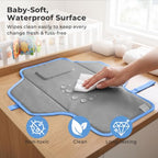 Portable Changing Pad (Blue Checkers&Flowers)