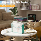 6 Pack File Folder (6 Pack Clear Black)