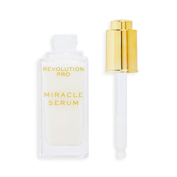 Revolution Pro Miracle Serum, Hydrating Face Serum, Helps Dullness & Uneven Skin Tone with Hyaluronic Acid & Niacinamide, 1 oz