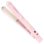 VODANA Professional Softbar Flat Iron - Ceramic Straightener with Patented Silicone Bar, Smooth & Quick Styling, Healthy Hair Solution, Dual Voltage for Worldwide Use (1 inch, Pink Vanilla)