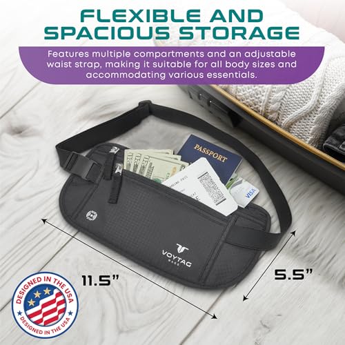Travel Money Belt & Passport Holder (Beige)