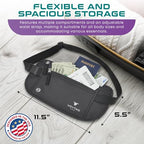 Travel Money Belt & Passport Holder (Beige)