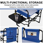 2 Pack Folding Director Chair for Outdoor (Blue)