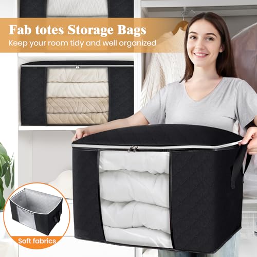 90L Clothes Storage (4 Pack-90l / Black)