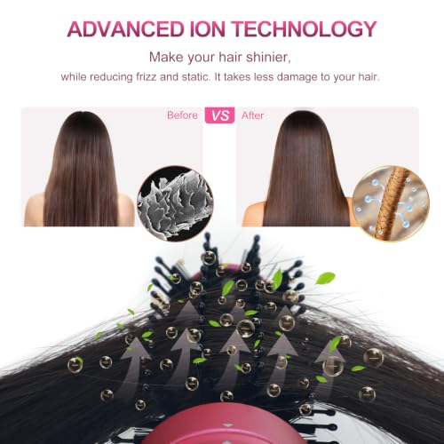 Blow Dryer Brush Set (Rose Pink / 1" & 1.25" Round Barrel)