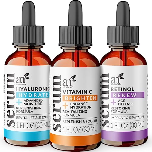 Vitamin C Retinol & Hyaluronic Serum Set (1 Fl Oz (Pack of 3))