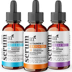 Vitamin C Retinol & Hyaluronic Serum Set (1 Fl Oz (Pack of 3))