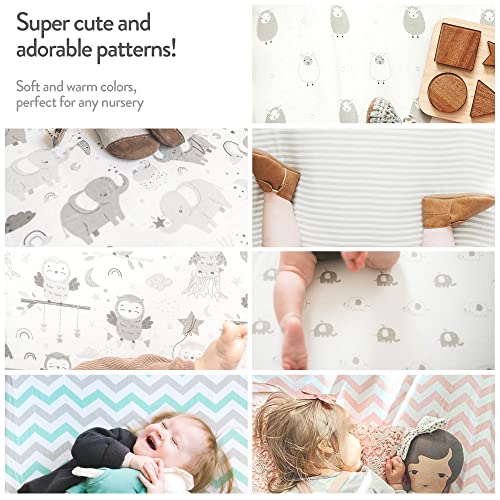 Travel Crib Sheets for Baby Bjorn (2-pack Bows/Chevron)