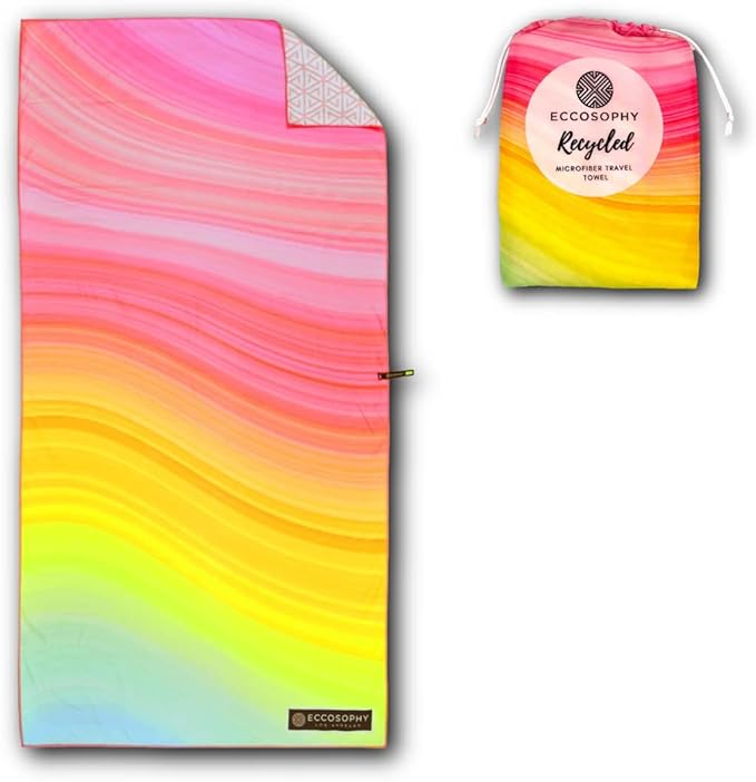 ECCOSOPHY Microfiber Beach Towel by ECCOSOPHY