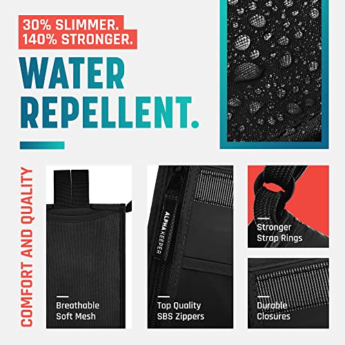 Neck Wallet Travel Pouch For Passport Holder And Documents (Black)
