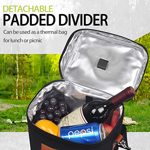 4 Bottle Wine Tote Carrier (Black / 4 Bottle-without front pocket)