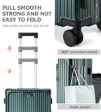 PC Hardside Carry On Luggage (A5-Forest Green (zipperless closure) / 20.8")