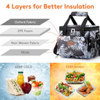 Insulated Lunch Box for Men (Flower / Medium(9L))