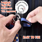Luggage Tags for Suitcases Travel Accessories (Gray-blue+silver)