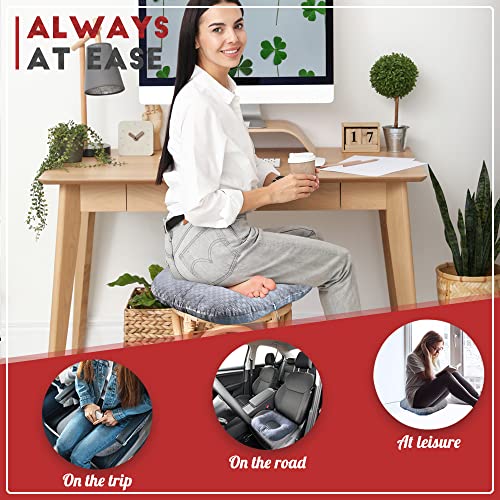 Donut Pillow for Tailbone Pain (Dark Grey)