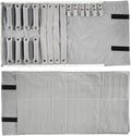 Velvet Travel Jewelry Case Roll Bag Organizer by SCIKHEFT