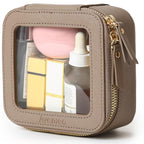 Mini Clear Makeup Bag (Taupe / Mini Chic)