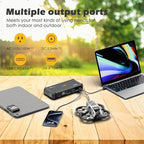 Portable Power Station with 30W Foldable Solar Panel (P100 Black+30W)