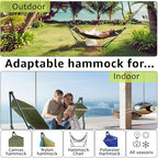 Sturdy Steel Hammock Stand Premium Cotton Canvas Hammock (3. Sage)