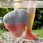 Men 6 Pack Athletic Compression Crew Socks for Running Gym Sports (7-8 / Gray Heather 8426)