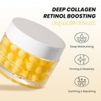 KOEC Deep Collagen Retinol Boosting Capsule Cream,Golden Capsule Face & Neck Moisturizer with Hyaluronic Acid for Firming & Hydratng & Smoothing,Anti Aging Day & Night Cream for All Skin 1.76 fl.oz