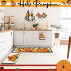 10 Pcs Fall Thanksgiving Pumpkin Kitchen Decor Set Sunflower (Orange / Pumpkin)