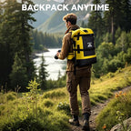 Dry Bags Waterproof Backpack 40L for Men & Women (Yellow / 40L)