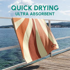 Waffle Microfiber Beach Towel (Rays)