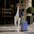 Carry On Luggage 22x14x9 Airline Approved Suitcase with Wheels (Slate Blue / 3 Piece Sets (20/BP/TB))