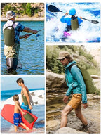 Waterproof Dry Bag Backpack with Emergency Whistle (40L / Dark Green)