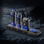 001/977/377 3-in-1 Barber Kit with Clipper Trimmer Foil Shaver, Blue (001 3 in 1 Blue)