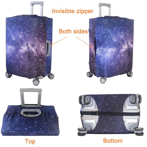 Thicker Travel Luggage Covers with Luggage Tag For Suitcase Tsa Approved (F2487 / S)