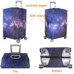 Thicker Travel Luggage Covers with Luggage Tag For Suitcase Tsa Approved (F2487 / M)