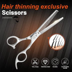 High end Professional Hair Scissors Thinning Shears Barber Hair Cutting Teeth Shears Hairdressing Texturizing Scissor 6 Inch Stainless Steel Alloy For Women Men Kids Salon Hairdresser & Home (Thinning Shears / 6 Inch)
