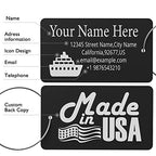 Luggage Tags for Suitcase (Pink / Horizontal (2x3.5"))