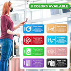 4PCS Personalized Luggage Tag (Green / Small)